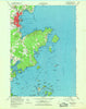 Rockland Maine Historical topographic map, 1:24000 scale, 7.5 X 7.5 Minute, Year 1955