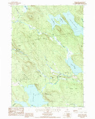 Rocky Pond Maine Historical topographic map, 1:24000 scale, 7.5 X 7.5 Minute, Year 1987