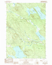 Rocky Pond Maine Historical topographic map, 1:24000 scale, 7.5 X 7.5 Minute, Year 1987