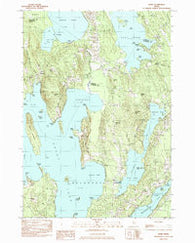 Rome Maine Historical topographic map, 1:24000 scale, 7.5 X 7.5 Minute, Year 1982