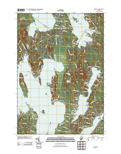 Rome Maine Historical topographic map, 1:24000 scale, 7.5 X 7.5 Minute, Year 2011
