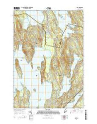 Rome Maine Current topographic map, 1:24000 scale, 7.5 X 7.5 Minute, Year 2014