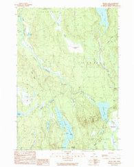 Round Lake Maine Historical topographic map, 1:24000 scale, 7.5 X 7.5 Minute, Year 1990