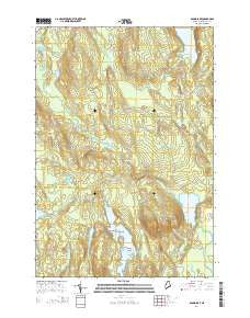 Round Lake Maine Current topographic map, 1:24000 scale, 7.5 X 7.5 Minute, Year 2014