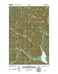 Round Pond Maine Historical topographic map, 1:24000 scale, 7.5 X 7.5 Minute, Year 2011