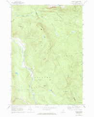 Roxbury Maine Historical topographic map, 1:24000 scale, 7.5 X 7.5 Minute, Year 1969