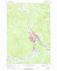 Rumford Maine Historical topographic map, 1:24000 scale, 7.5 X 7.5 Minute, Year 1969