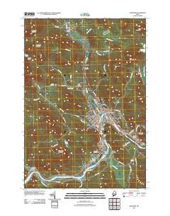 Rumford Maine Historical topographic map, 1:24000 scale, 7.5 X 7.5 Minute, Year 2011