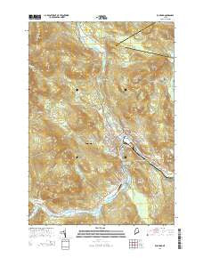 Rumford Maine Current topographic map, 1:24000 scale, 7.5 X 7.5 Minute, Year 2014
