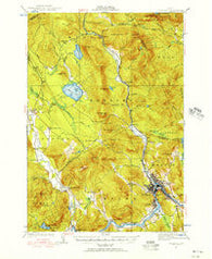 Rumford Maine Historical topographic map, 1:62500 scale, 15 X 15 Minute, Year 1927