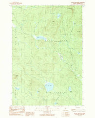 Russell Mountain Maine Historical topographic map, 1:24000 scale, 7.5 X 7.5 Minute, Year 1989
