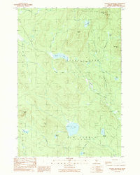 Russell Mountain Maine Historical topographic map, 1:24000 scale, 7.5 X 7.5 Minute, Year 1989