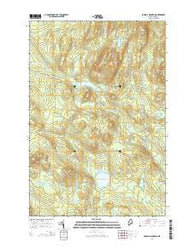 Russell Mountain Maine Current topographic map, 1:24000 scale, 7.5 X 7.5 Minute, Year 2014