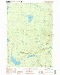 Saddleback Mountain Maine Historical topographic map, 1:24000 scale, 7.5 X 7.5 Minute, Year 1997