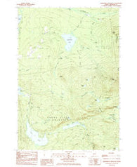 Saddleback Mountain Maine Historical topographic map, 1:24000 scale, 7.5 X 7.5 Minute, Year 1985