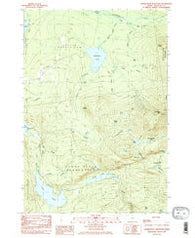 Saddleback Mountain Maine Historical topographic map, 1:24000 scale, 7.5 X 7.5 Minute, Year 1985