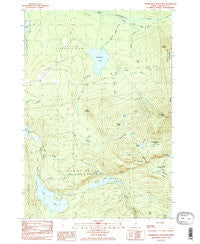 Saddleback Mountain Maine Historical topographic map, 1:24000 scale, 7.5 X 7.5 Minute, Year 1985