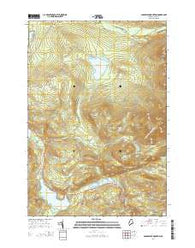 Saddleback Mountain Maine Current topographic map, 1:24000 scale, 7.5 X 7.5 Minute, Year 2014
