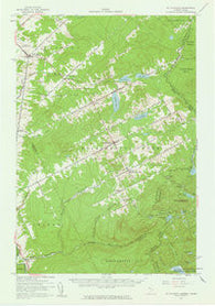 Saint Zacharie Maine Historical topographic map, 1:62500 scale, 15 X 15 Minute, Year 1957