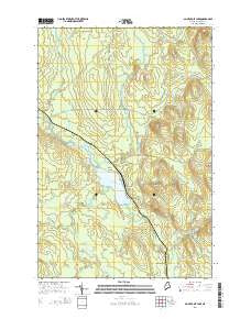 Saint Croix Lake Maine Current topographic map, 1:24000 scale, 7.5 X 7.5 Minute, Year 2014