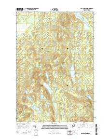 Saint John Ponds Maine Current topographic map, 1:24000 scale, 7.5 X 7.5 Minute, Year 2014