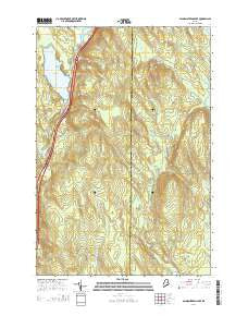 Salmon Stream Lake Maine Current topographic map, 1:24000 scale, 7.5 X 7.5 Minute, Year 2014