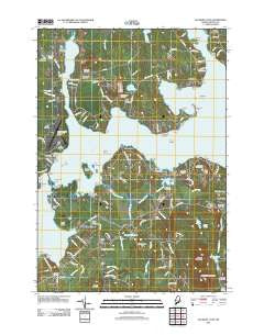Salsbury Cove Maine Historical topographic map, 1:24000 scale, 7.5 X 7.5 Minute, Year 2011