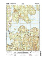 Salsbury Cove Maine Current topographic map, 1:24000 scale, 7.5 X 7.5 Minute, Year 2014
