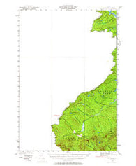 Sandy Bay Maine Historical topographic map, 1:62500 scale, 15 X 15 Minute, Year 1927