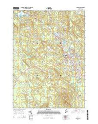 Sanford Maine Current topographic map, 1:24000 scale, 7.5 X 7.5 Minute, Year 2014