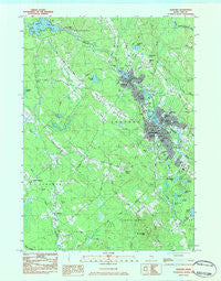 Sanford Maine Historical topographic map, 1:24000 scale, 7.5 X 7.5 Minute, Year 1983