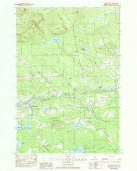 Sangerville Maine Historical topographic map, 1:24000 scale, 7.5 X 7.5 Minute, Year 1984