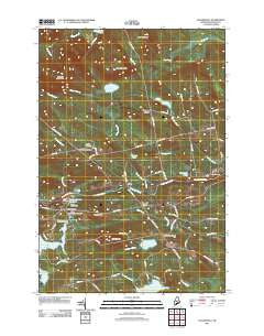 Sangerville Maine Historical topographic map, 1:24000 scale, 7.5 X 7.5 Minute, Year 2011