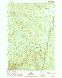 Saponac Maine Historical topographic map, 1:24000 scale, 7.5 X 7.5 Minute, Year 1988
