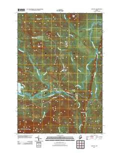Saponac Maine Historical topographic map, 1:24000 scale, 7.5 X 7.5 Minute, Year 2011