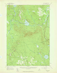 Saponac Maine Historical topographic map, 1:62500 scale, 15 X 15 Minute, Year 1957