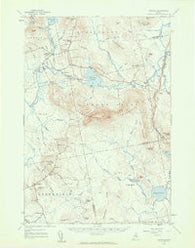 Saponac Maine Historical topographic map, 1:62500 scale, 15 X 15 Minute, Year 1957