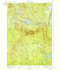 Saponac Maine Historical topographic map, 1:62500 scale, 15 X 15 Minute, Year 1934