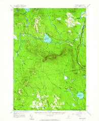 Saponac Maine Historical topographic map, 1:62500 scale, 15 X 15 Minute, Year 1957