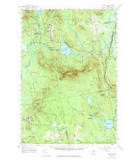 Saponac Maine Historical topographic map, 1:62500 scale, 15 X 15 Minute, Year 1957