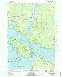 Sargentville Maine Historical topographic map, 1:24000 scale, 7.5 X 7.5 Minute, Year 1981