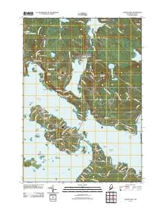 Sargentville Maine Historical topographic map, 1:24000 scale, 7.5 X 7.5 Minute, Year 2011