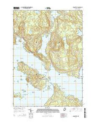 Sargentville Maine Current topographic map, 1:24000 scale, 7.5 X 7.5 Minute, Year 2014