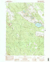 Schoodic Lake Maine Historical topographic map, 1:24000 scale, 7.5 X 7.5 Minute, Year 1984