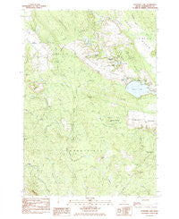 Schoodic Lake Maine Historical topographic map, 1:24000 scale, 7.5 X 7.5 Minute, Year 1984