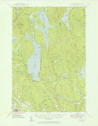 Schoodic Maine Historical topographic map, 1:62500 scale, 15 X 15 Minute, Year 1947