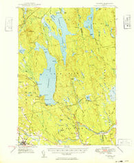 Schoodic Maine Historical topographic map, 1:62500 scale, 15 X 15 Minute, Year 1949