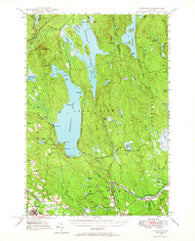 Schoodic Maine Historical topographic map, 1:62500 scale, 15 X 15 Minute, Year 1947