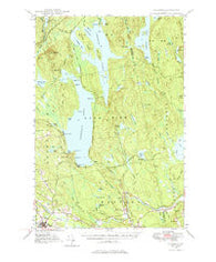 Schoodic Maine Historical topographic map, 1:62500 scale, 15 X 15 Minute, Year 1947