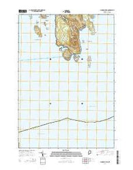 Schoodic Head Maine Current topographic map, 1:24000 scale, 7.5 X 7.5 Minute, Year 2014